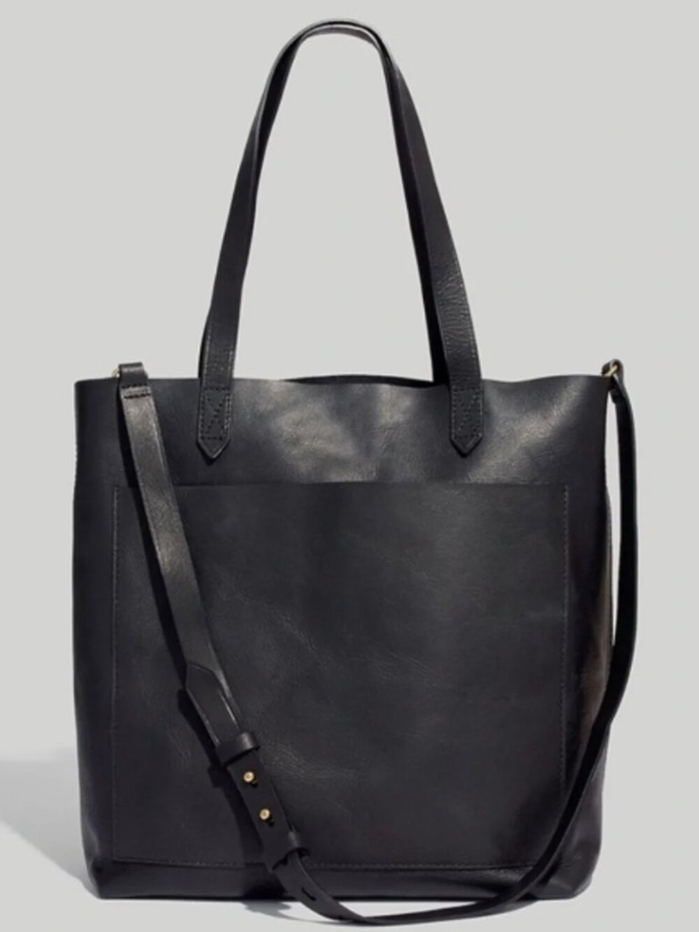 Madewell The Transport Medium Crossbody | Shoulder bag | Black Leather Tote Bag - Picture 15 of 15